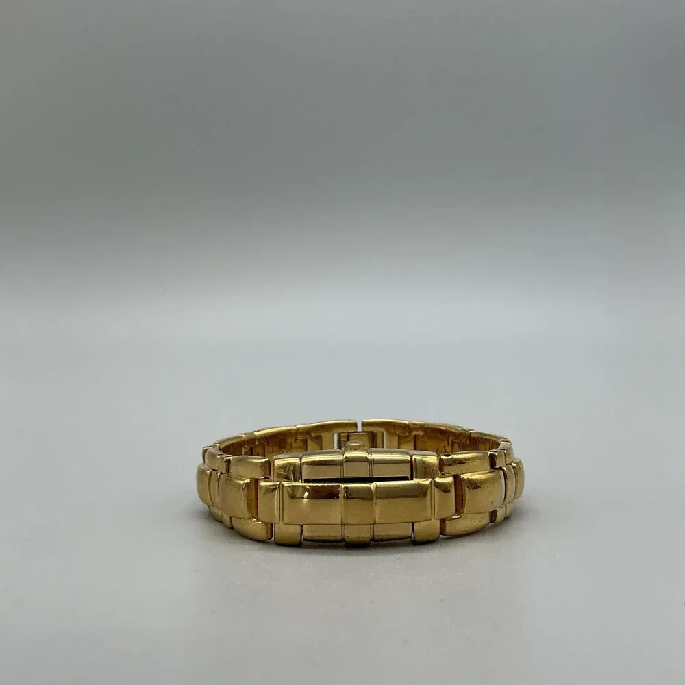Vintage Citizen Women Watch 14mm Black Dial Gold Tone Hidden Dial New Battery 7